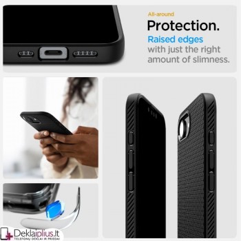 Spigen Liquid Air dėklas - juodas (Apple Iphone 16e/Iphone 17e) Spigen Liquid Air dėklas - juodas (Apple Iphone 16e/Iphone 17e)